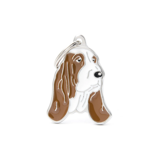 Placa Identificación Basset Hound