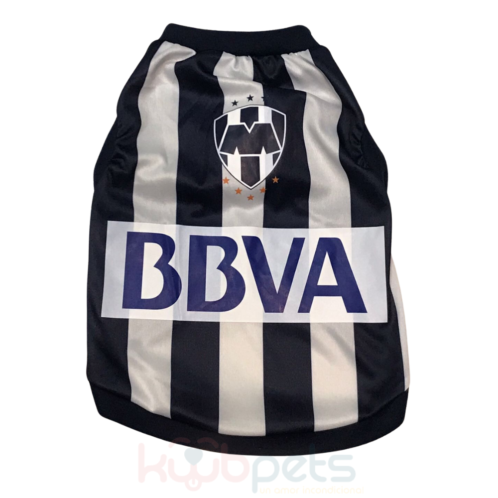 PLAYERA PARA MASCOTA EQUIPO DE FUTBOL RAYADOS – KUUBPETS